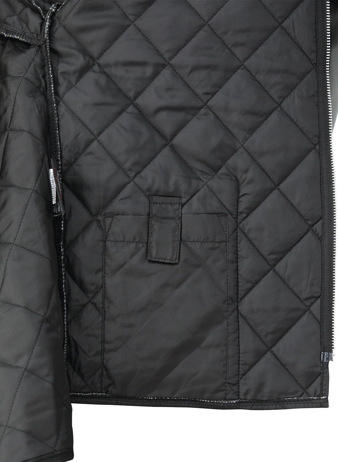 Black Quilted Hooded Freezer Jacket by Tough Duck - Style WJ26