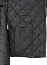 Black Quilted Hooded Freezer Jacket by Tough Duck - Style WJ26