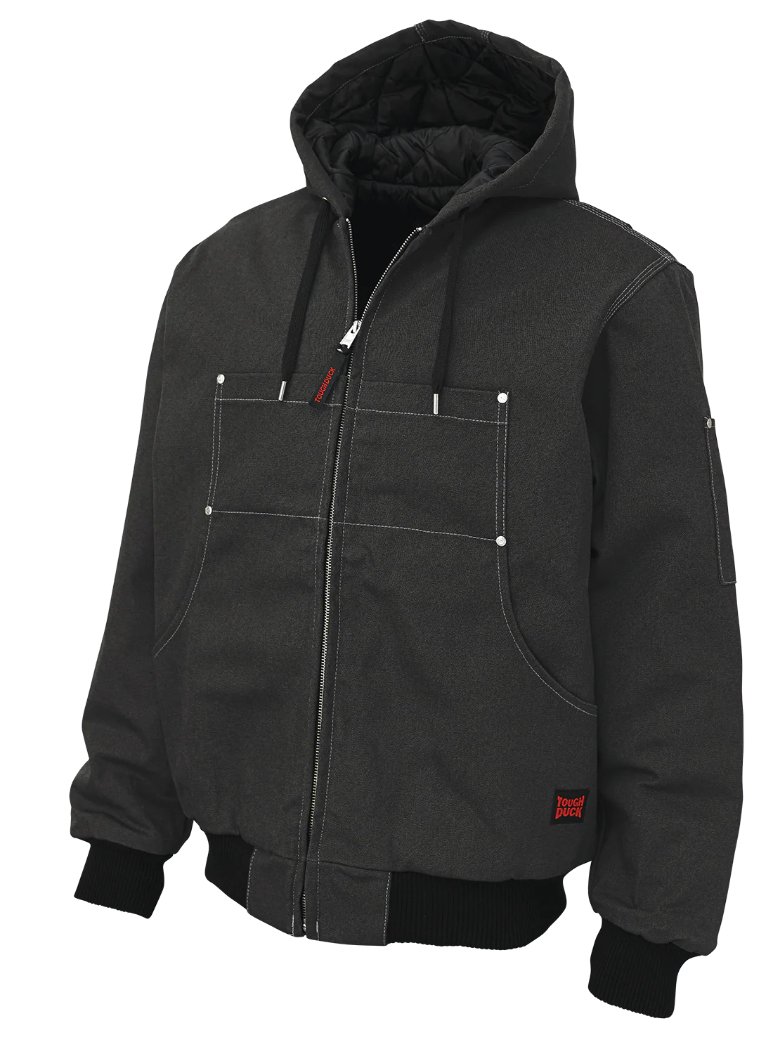 Duck Classic Hooded Duck Bomber Jacket by Tough Duck - Style WJ30