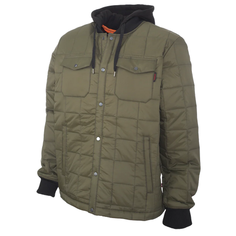 Hooded Freezer Jacket With Primaloft Insulation by Tough Duck - Style WJ38