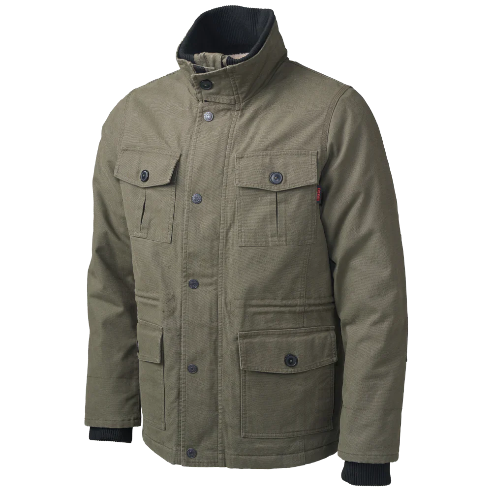 Sherpa-Lined Duck Cargo Jacket by Tough Duck - Style WJ44