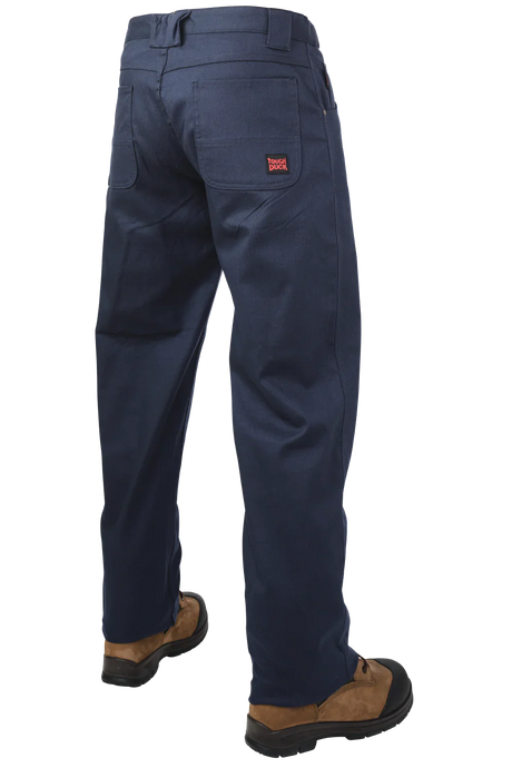 Relaxed-Fit Flat Front Flex Twill Pant with Expandable Waist by Tough Duck - Style WP09