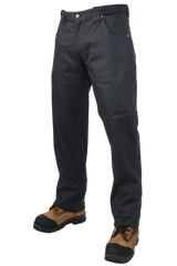 Relaxed-Fit Flat Front Flex Twill Pant with Expandable Waist by Tough Duck - Style WP09