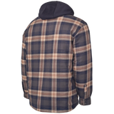 Quilt Lined Hooded Flannel Jac-Shirt by Tough Duck - Style WS06