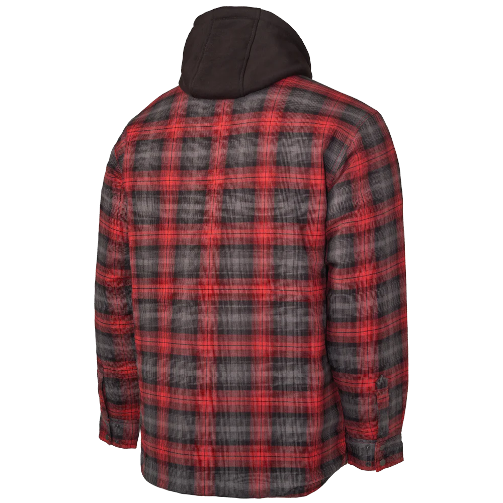 Quilt Lined Hooded Flannel Jac-Shirt by Tough Duck - Style WS06