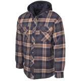 Quilt Lined Hooded Flannel Jac-Shirt by Tough Duck - Style WS06