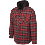 Quilt Lined Hooded Flannel Jac-Shirt by Tough Duck - Style WS06