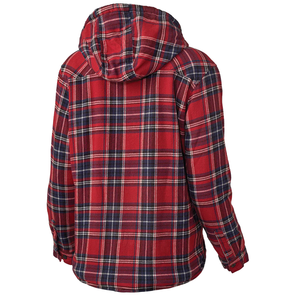 Women’s Plush Pile-Lined Hooded Flannel by Tough Duck - Style WS12