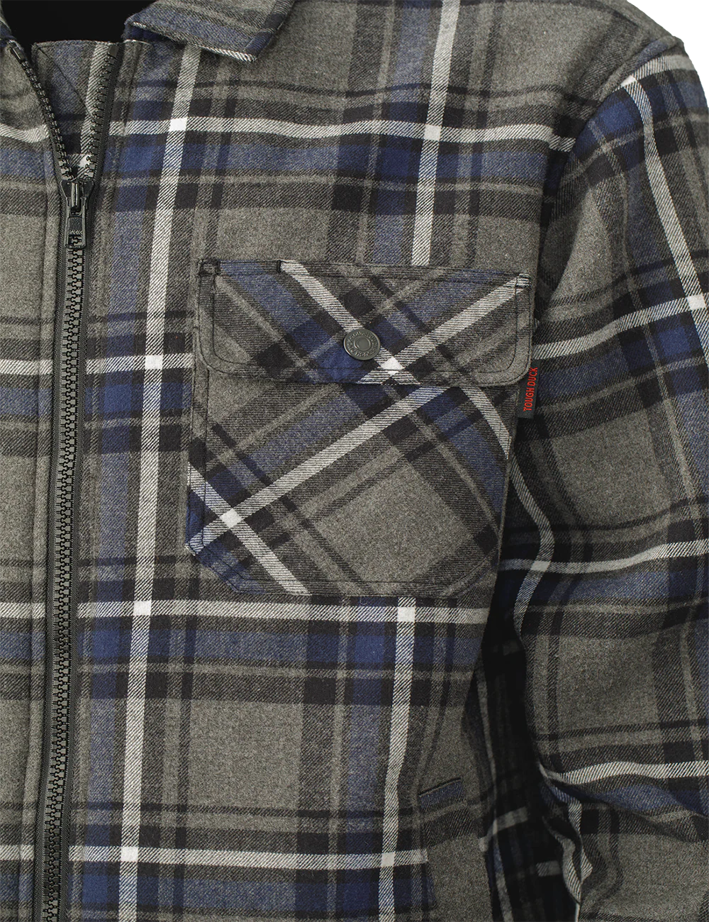 Sherpa Bonded Flannel Jac-Shirt by Tough Duck - Style WS15