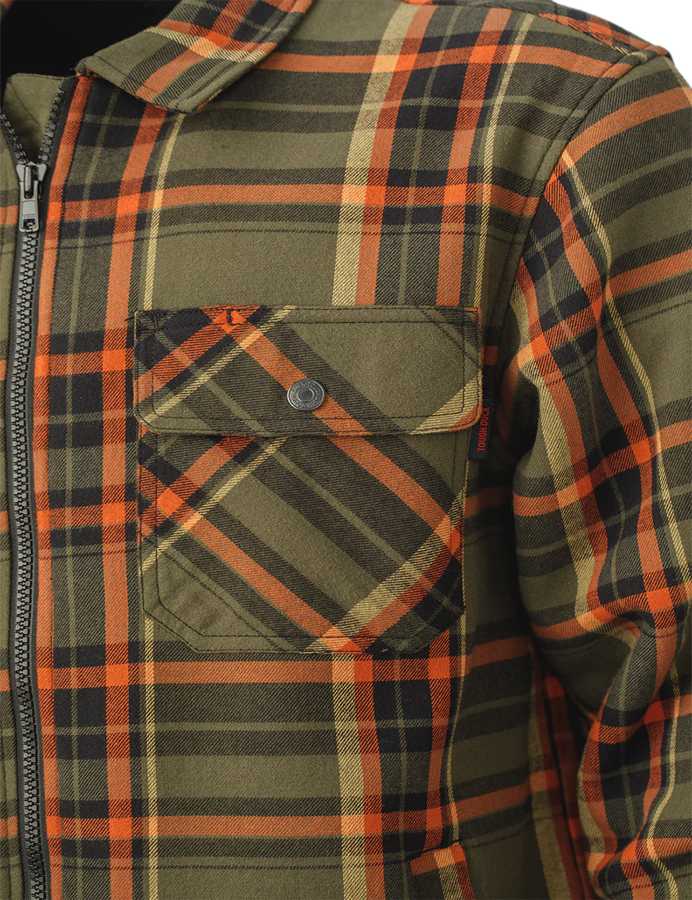 Sherpa Bonded Flannel Jac-Shirt by Tough Duck - Style WS15
