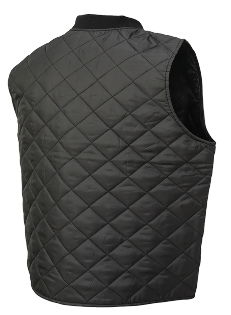 Black Quilted Freezer Vest By Tough Duck - Style WV07