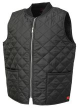 Black Quilted Freezer Vest By Tough Duck - Style WV07