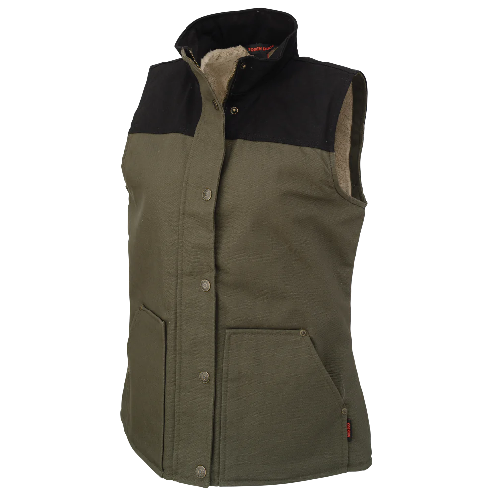 Women's Duck Sherpa-Lined Vest by Tough Duck - Style WV09