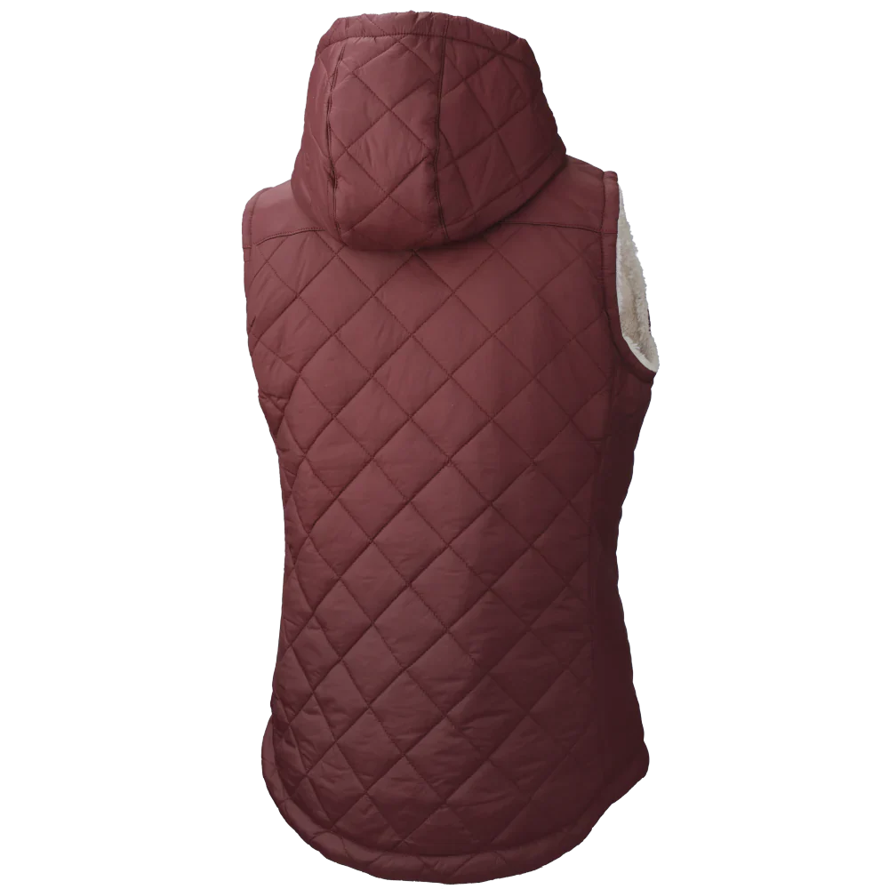 Women's Quilted Sherpa-Lined Vest by Tough Duck - Style WV10
