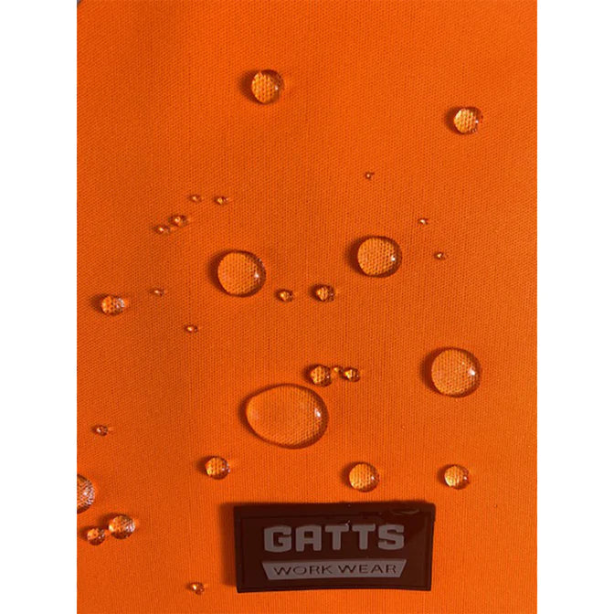 Orange Hi-Visibility, Water Resistant Super Hoodie by Gatts Workwear - Style SHOODX2