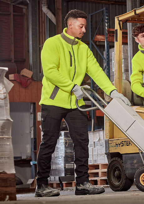 Unisex Streetworx Full Zip Sherpa Fleece by Syzmik Workwear - Style ZT285