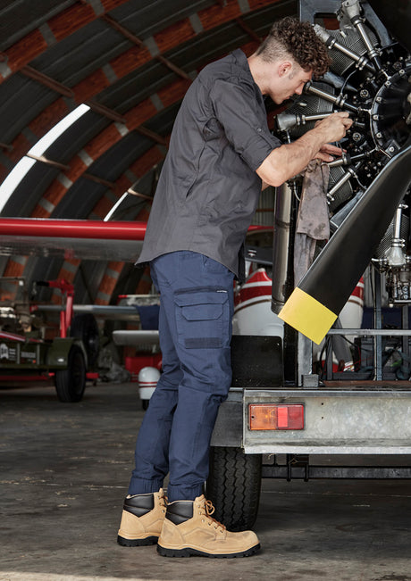 Mens Rugged Cooling Long Sleeve Shirt by Syzmik Workwear - Style ZW400