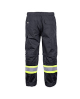 Black Hi-Vis Airflow Pants with Removable Legs by Terra Workwear - Style 116628
