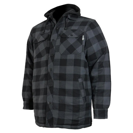 Flannel Lined Shirt with Hood by GATTS Workwear - Style626DCF