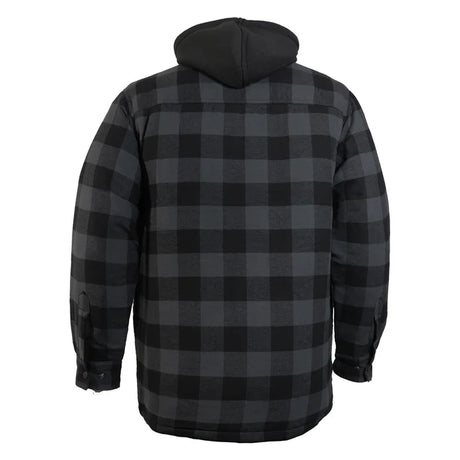 Flannel Lined Shirt with Hood by GATTS Workwear - Style626DCF