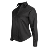 GATTS 623EX women's long sleeve work shirt — Black, front view