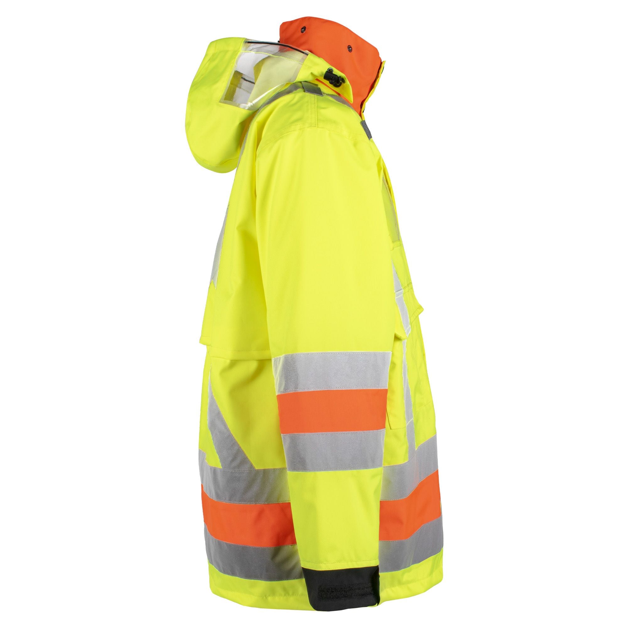 Hi-Vis Waterproof Traffic Jacket by Holmes Workwear - Style