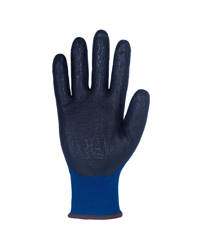 Horizon 51211 Blue nitrile coated glove — palm view
