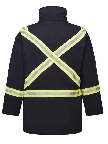 IFR Avenger 3215 insulated parka — Navy, back view