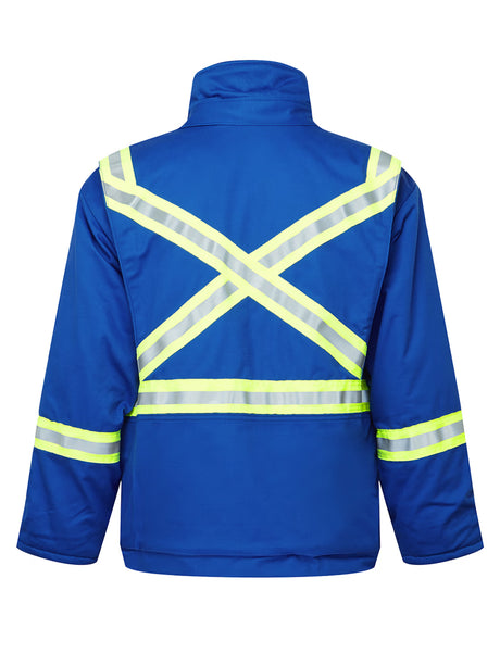 IFR Avenger 216 insulated bomber — Royal Blue, back view