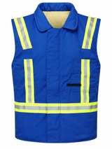 Royal Blue Avenger 9 oz Insulated Vest Style 240, front view on white background