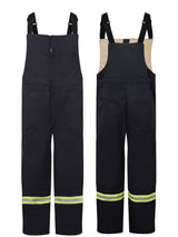 IFR Avenger 3225 insulated bib overalls — Navy, front and back views