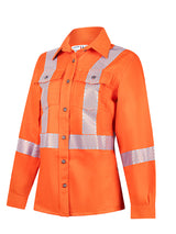 Women's Orange Avenger work shirt by IFR Workwear, style 471, additional view