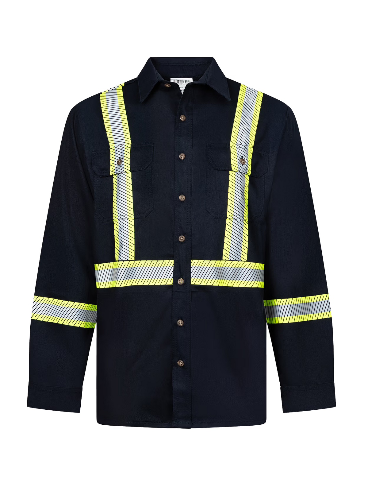 Avenger FR work shirt style 652 in navy – front