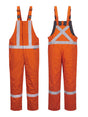 Portwest Bizflame FR466 Hi-Vis insulated winter bib pants — Orange