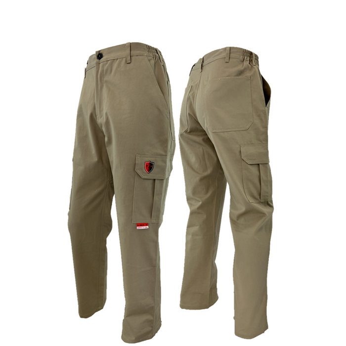 Khaki FR / Arc Flash Cargo Pants by Atlas Workwear - Style 405KK