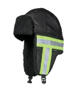 Hi-Vis Aviator Hat with Contrast Tape Backing by Tough Duck - Style SA13