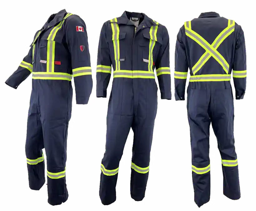 Atlas Guardian® FR/AR 2 Inch Striping Coveralls - By Atlas Workwear Style 1072