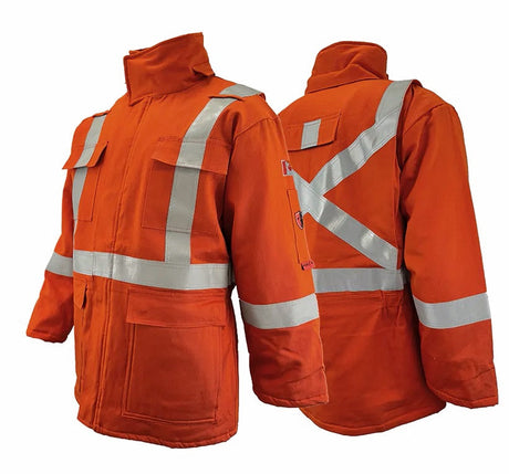Orange Atlas Workwear FR  Arc Flash Insulated High Visibility Winter Parka Style 2191