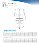 Navy Poly/Cotton Shop Coat by Wasip - Style 30127