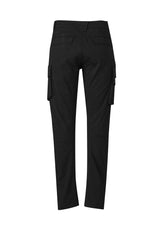 Syzmik ZP360 Streetworx curved cargo pants — Black, back view