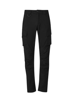 Syzmik ZP360 Streetworx curved cargo pants — Black, front view