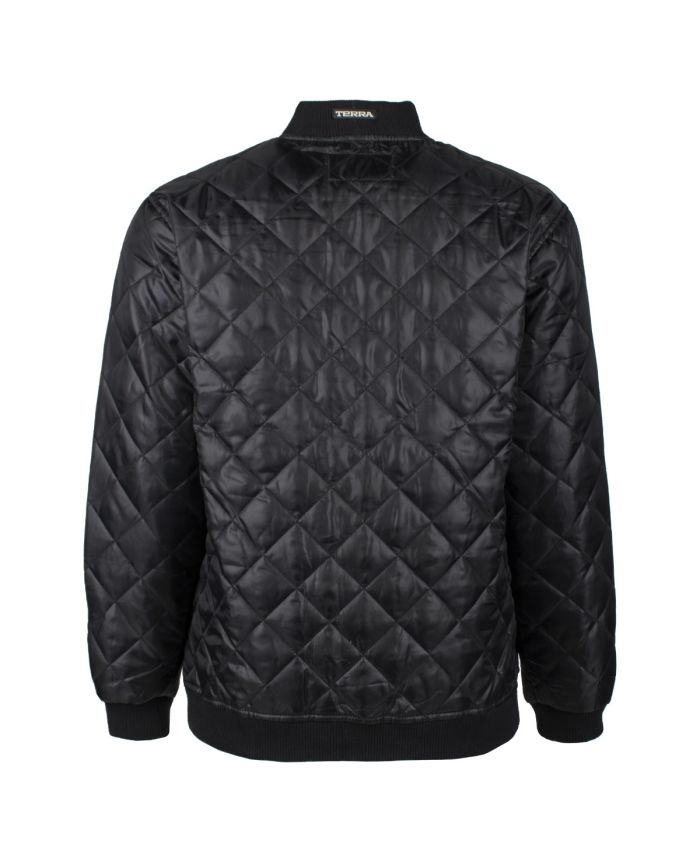ジャケット・アウター MATURED Comforter coat black Quilted Zip Coat