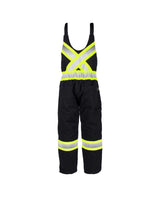 Hi-Vis Lined Canvas Bib Overall by TERRA Workwear - Style 116569