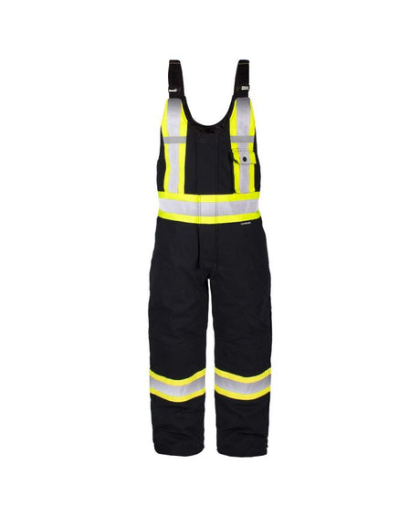Hi-Vis Lined Canvas Bib Overall by TERRA Workwear - Style 116569