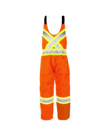 Hi-Vis Lined Canvas Bib Overall by TERRA Workwear - Style 116569