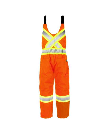 Hi-Vis Lined Canvas Bib Overall by TERRA Workwear - Style 116569