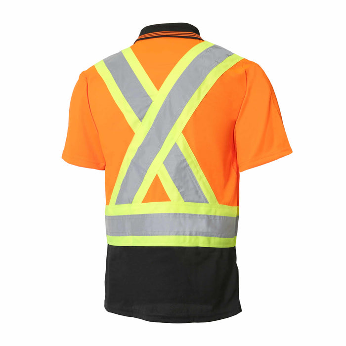 Hi-Vis Short Sleeve Polo Shirt by Jackfield - Style 10-701R