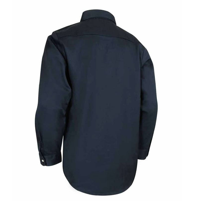 Navy Long Sleeve Shirt With Rustproof Snaps by Jackfield - Style 70-200