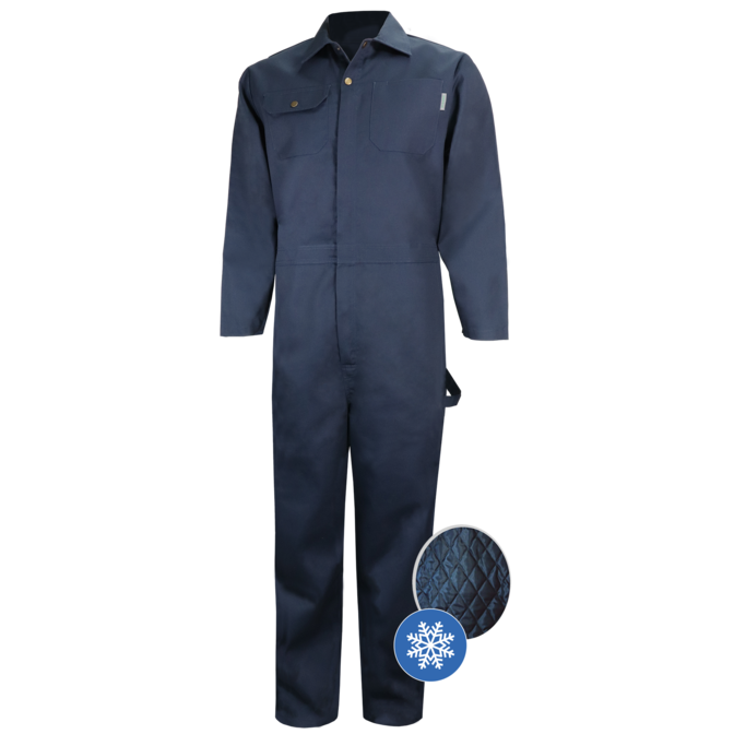Navy Winter Lined Coverall by GATTS Workwear - Style 791D
