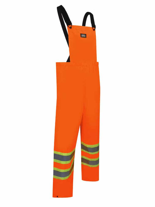 Hi-Vis Orange Reflective Nylon Bib Pants by Jackfield - Style 80-202J